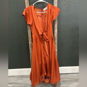 Woman’s silk mid dress